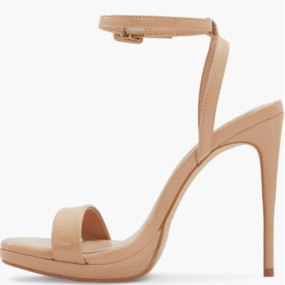 Aldo "Kat" Beige Strappy Stiletto Sandals (7.5) - Brand new in box, never worn - Picture 6 of 14